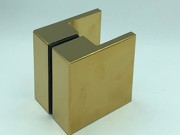 Double Pull Knob - Oblong Square Profile - 70mm x 50mm - PVD Gold